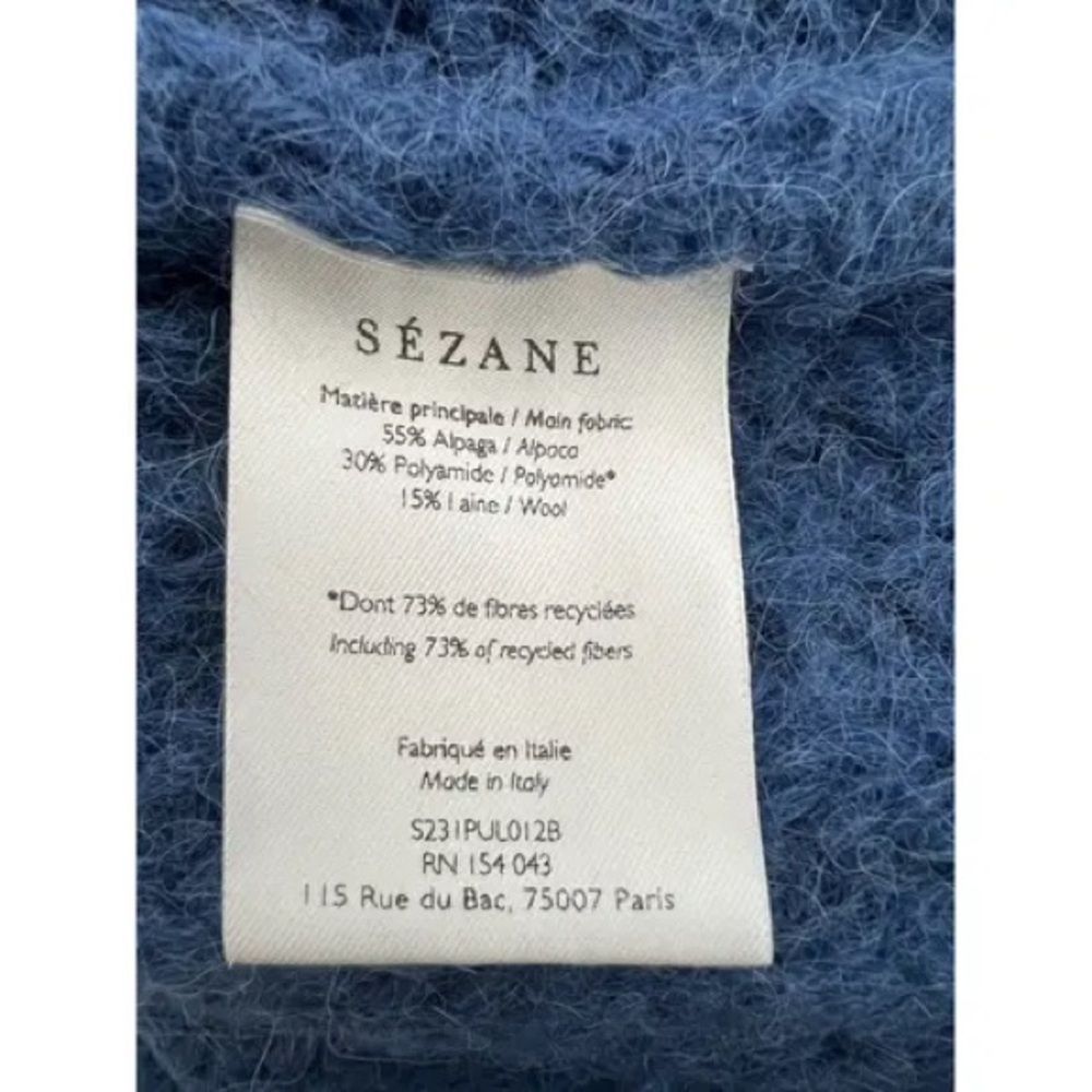 NOT FOR SALE💙SEZANE JOSE JUMPER 💙 AZURE BLUE - Picture 7 of 7